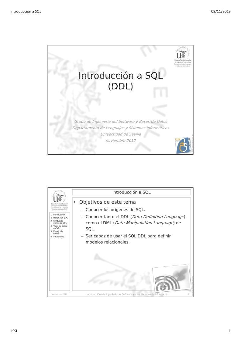 Imágen de pdf Introducción a SQL (DDL)